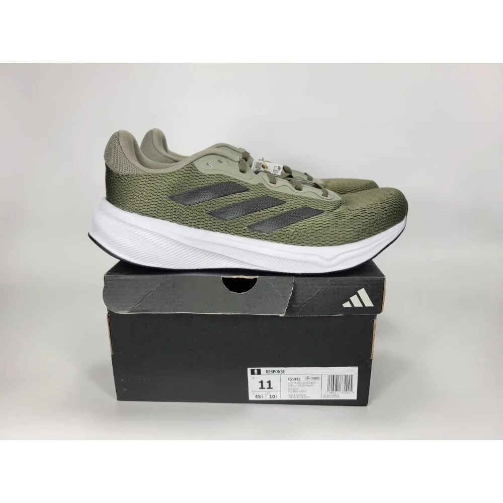 Adidas Response Athletic Shoes Sneakers Mens Size 11 Green Black White IG1415 - Picture 1 of 10